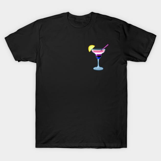 Genderfluid cocktail #5 T-Shirt by gaypompeii